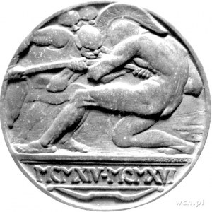 medal autorstwa J. Raszki poświęcony poległym legionist...