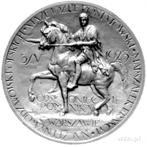 medal wybity z okazji odsłonięcia pomnika księcia Józef...