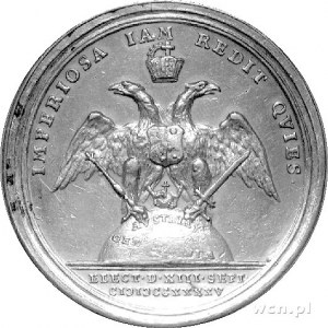 medal autorstwa Vestnera wybity z okazji wyboru cesarza...