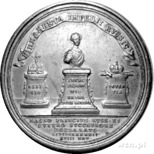 medal sygnowany T. I. wybity z okazji wyznaczenia w 174...