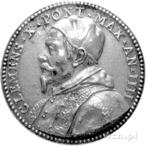 medal papieża Klemensa X 1670- 1676 bez daty sygn. eque...