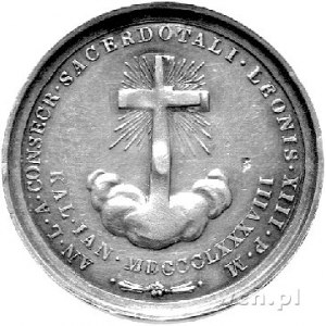 medal wybity z okazji 50-lecia święceń kapłańskich papi...