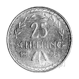 25 szylingów 1928, Wiedeń, Fr. 436, złoto, 5,88 g.