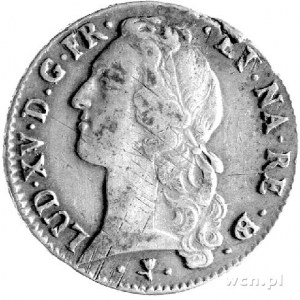 ecu 1766, Pau, Aw: Głowa, Rw: Herb w wieńcu, Gadoury 32...