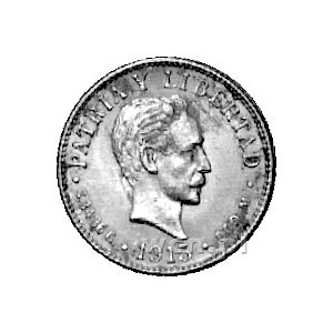 2 pesos 1915, Fr. 6, złoto, 3,34 g., rzadkie