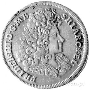 gulden 1689, Berlin, Aw: Popiersie, Rw: Wielopolowa tar...