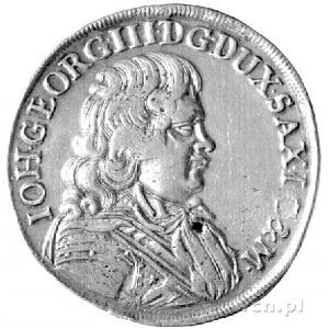 gulden 1682, Aw: Popiersie, Rw: Tarcza herbowa, literki...