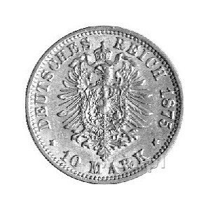 10 marek 1875, Hamburg, J. 209, złoto, 3,95 g.