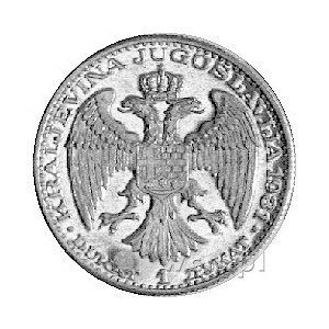 dukat 1931, Aw: Popiersie króla Aleksandra I, poniżej p...