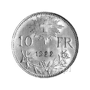 10 franków 1922, Berno, Fr. 504, złoto, 3,22 g.