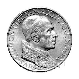 100 lirów 1948, Aw: Popiersie Piusa XII, Rw: Personifik...