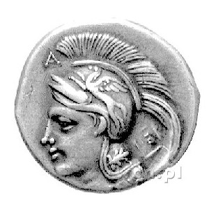 Velia - Lukania, stater (didrachma) 400-350 pne, Aw: Gł...