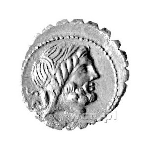 Q. Antonius Balbus, denar 83- 82 pne, Aw: Głowa Jupiter...