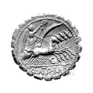 Q. Antonius Balbus, denar 83- 82 pne, Aw: Głowa Jupiter...