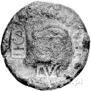 kontrasygnatury na zniszczonej monecie rzymskiej oraz A...