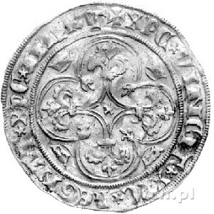 Karol VI 1380- 1422, ecu d'or, Aw: Herb Francji pod kor...