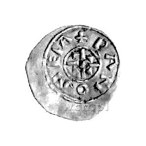 Andrzej 1046- 1060, denar, Aw: Krzyż promienisty i napi...