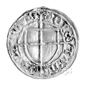 Konrad von Erlichshausen 1441- 1449, szeląg, Aw: Tarcza...