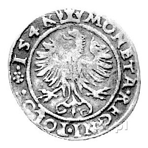 grosz 1547, Kraków, cyfra 7 w dacie przebita na stemplu...