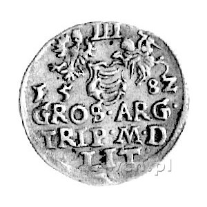 trojak 1582, Wilno, Kurp. 301 R1, Gum. 756.