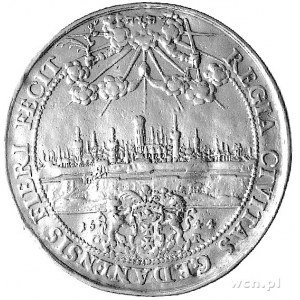 8 dukatów /donatywa/ 1644, Gdańsk, Aw: Półpostać króla ...
