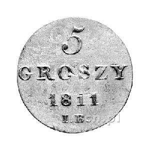 5 groszy 1811, Warszawa, Plage 96, moneta wybita na 1/2...