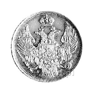 15 kopiejek = 1 złoty 1833, Petersburg, Plage 399, ładn...