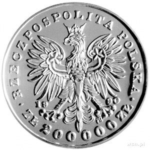 200.000 złotych 1990, USA, Tadeusz Kościuszko, srebro.