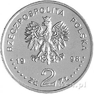 2 złote 1998, Warszawa, Adam Mickiewicz, moneta wybita ...