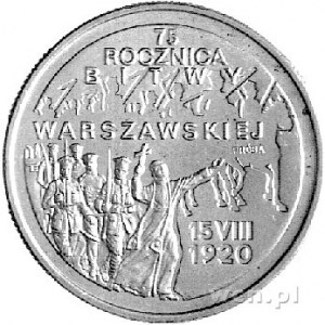 2 złote 1995, \75 rocznica Bitwy Warszawskiej, na rewer...