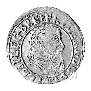 grosz 1544, Legnica, F.u. S. 1363, ładna patyna.