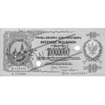 zestaw wzorów banknotów 250.000, 500.000 i 10.000.000 m...