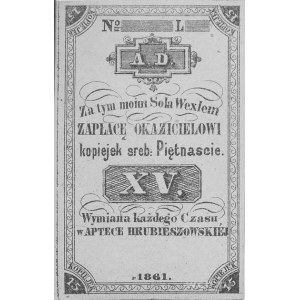 Hrubieszów- 5 i 15 kopiejek 1861 do wymiany w Aptece Hr...