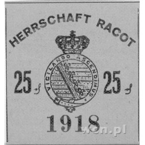 Racot- 10, 25 i 50 fenigów 1918 r., Schoenawa 4, 5, 6, ...