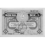 Siedlce- 25 i 50 fenigów i 1 marka 1917 emitowane przez...