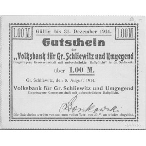 Śliwice (Gross-Schliewitz)- 1 i 2 marki 8.08.1914- 31.1...