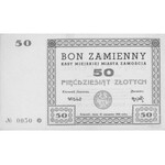 Zamość- 5, 10, 20 i 50 złotych 10.08.1944, emitowane pr...