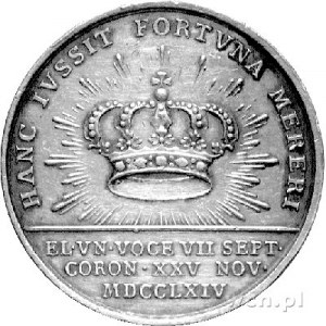 medal koronacyjny Stanisława Augusta autorstwa T. Pingo...