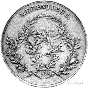 medal nagrodowy autorstwa Holzhaeussera MERENTIBUS, Aw:...
