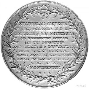medal autorstwa J.F. Holzhaeussera dedykowany królowi p...