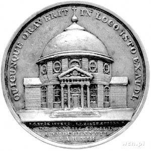 medal z okazji budowy kościoła ewangelicko-augsburskieg...