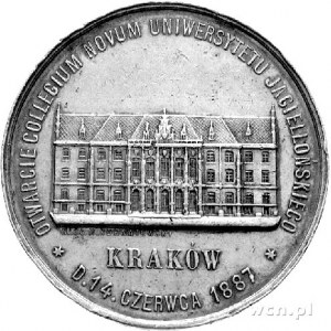medal wybity w 1887 r. z okazji otwarcia Collegium Novu...