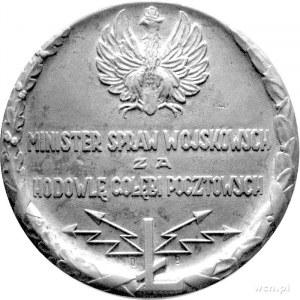 medal nagrodowy za hodowlę gołębi pocztowych 1925 r., A...