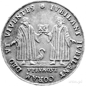 medal na 200-lecie Wyznania Augsburskiego 1730 r., sygn...