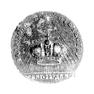 medalik koronacyjny Katarzyny II 1762 rr., Aw: Korona c...
