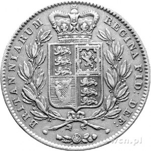 1 korona 1845, Londyn, Seaby 3882.