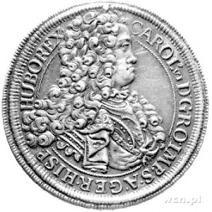 talar 1717, Wiedeń, Aw: Popiersie, w otoku napis, Rw: O...