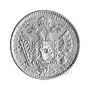 dukat 1864, Wenecja, Fr. 396, złoto 3.45 g., bardzo rza...