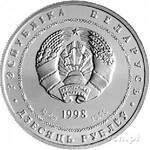 zestaw srebrnych monet 10- rublowych z 1998 r., monety ...