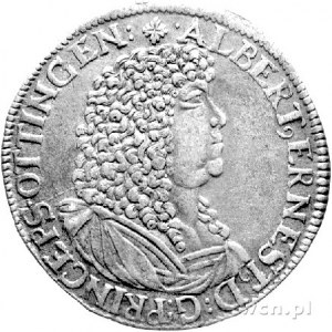 2/3 talara (gulden) 1675, Aw: Popiersie, w otoku napis,...